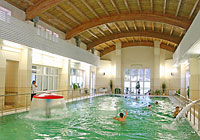 A swimming pool in the Belaya Vezha health resort