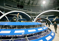 Design of the stage floor in Minsk Arena