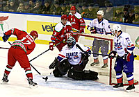 Матч Беларусь-Францыя ў рамках Х Каляднага турніру