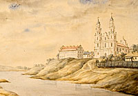 St. Sophia Cathedral on the etching of Napoleon Orda (the 19th century)