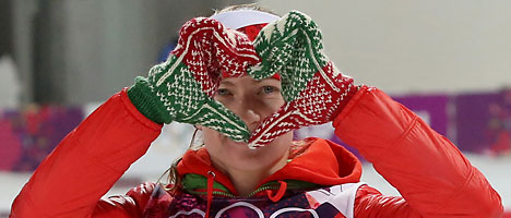 The star of the modern-day biathlon Darya Domracheva