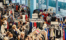 Large fashion market in Minsk