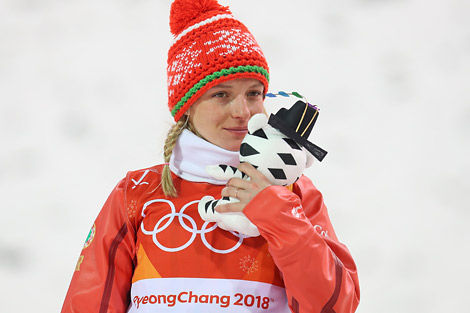 Belarusian freestyle skier Anna Guskova awarded Order of Fatherland 3rd Class