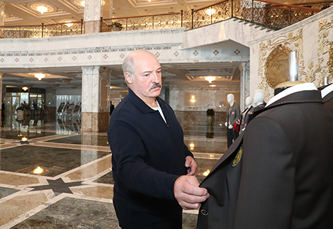 Lukashenko shown Team Belarus outfits for Pyeongchang 2018