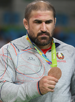 Olympics 2016: Belarus’ Ibragim Saidov wins wrestling bronze