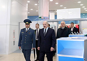 Belarus president pleased with Minsk airport reconstruction