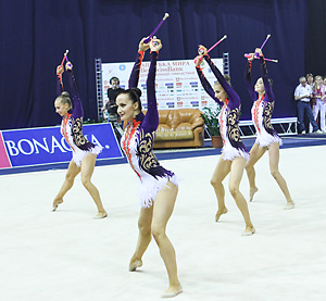 Седьмой этап Кубка мира-2013 по художественной гимнастике открылся в Минске