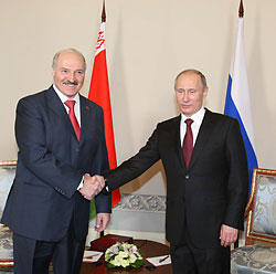 Встреча Лукашенко и Путина проходит в Санкт-Петербурге