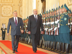 А.Лукашенко и Н.Назарбаев обсуждают перспективы развития сотрудничества Беларуси и Казахстана