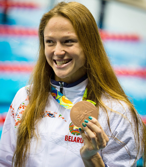 Александра Герасименя завоевала бронзу ОИ в плавании на 50 м вольным стилем