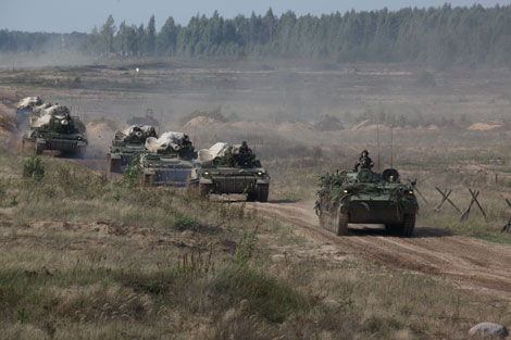 Учение вооруженных сил Беларуси и России 