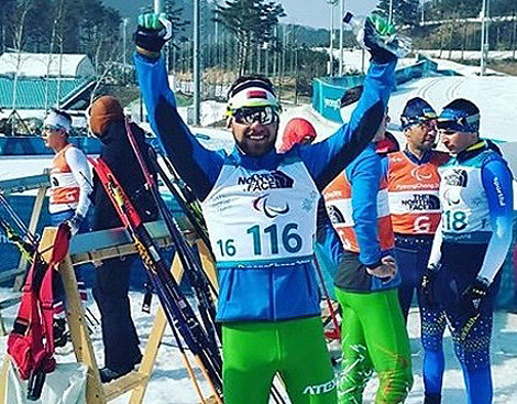 Белорус Юрий Голуб завоевал золотую медаль в биатлоне на Паралимпиаде в Пхенчхане