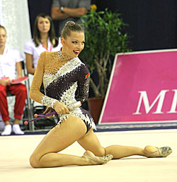 Мелитина Станюта завоевала золото и два серебра на турнире Гран-при по художественной гимнастике