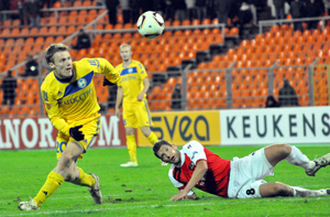 БАТЭ обыграл голландский АЗ в матче Лиги Европы