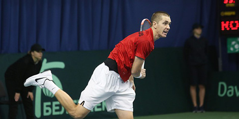 Белорусские теннисисты победили команду Румынии в матче Кубка Дэвиса