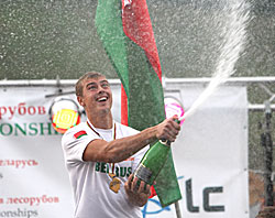 Белорусский лесоруб С.Шкудров стал чемпионом мира среди юниоров