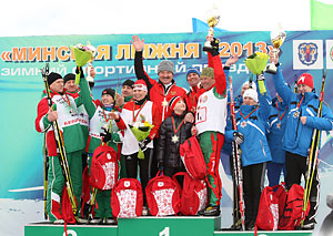 Команда Президента Беларуси заняла первое место в эстафетной гонке на 