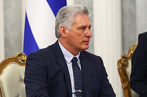 Лукашенко поздравил Мигеля Марио Диас-Канеля Бермудеса с переизбранием на пост Президента Кубы