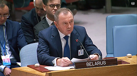 Макей изложил позицию Беларуси на заседании Совета Безопасности ООН по ситуации в Украине