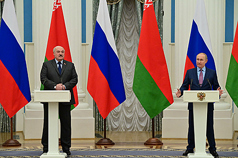 Путин: мы с Лукашенко держим на постоянном личном контроле реализацию интеграционных договоренностей