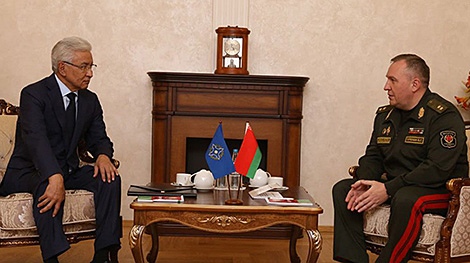 Виктор Хренин и Генеральный секретарь ОДКБ провели двустороннюю встречу в Минске