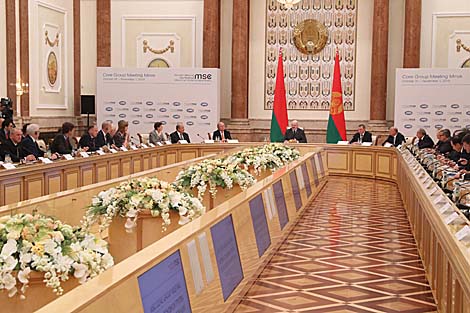 Lukashenko gives his take on democracy, human rights