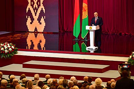 Belarus president defends historical truth