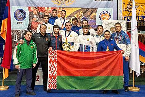 Белорусские борцы завоевали четыре медали на турнире в Армении