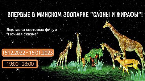 Светящиеся фигуры животных и сказочных персонажей можно будет увидеть в Минском зоопарке