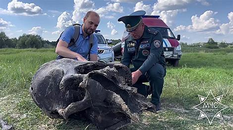 Останки мамонта нашли спасатели в акватории Беседи в Ветковском районе