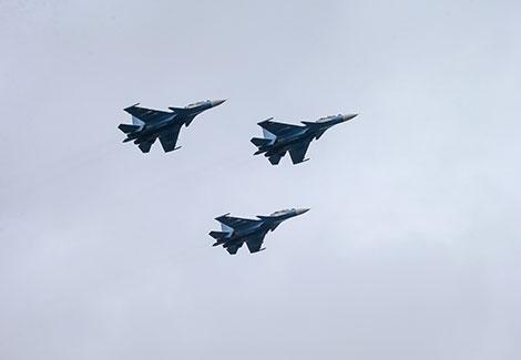 В параде 9 Мая в Минске будут задействованы 36 самолетов и вертолетов