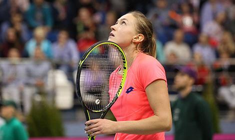Александра Саснович вышла в 1/8 финала теннисного турнира в Линце