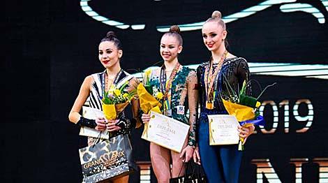 Белорусская грация Анастасия Салос завоевала три золота на турнире в Киеве