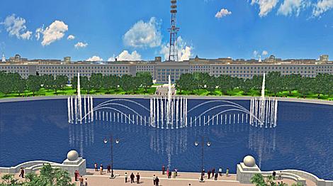 Мультимедийный светомузыкальный фонтан в Минске будет включать 199 струй