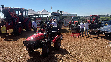 Belarusian tractors on display at AgriShow in South America