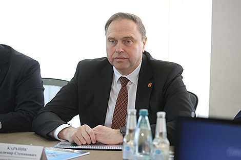 Шувалов и Караник обсудили новые направления сотрудничества ВЭБ.РФ и Гродненской области