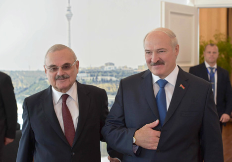 Лукашэнка і Расі-задэ абмеркавалі перспектывы развіцця беларуска-азербайджанскіх адносін