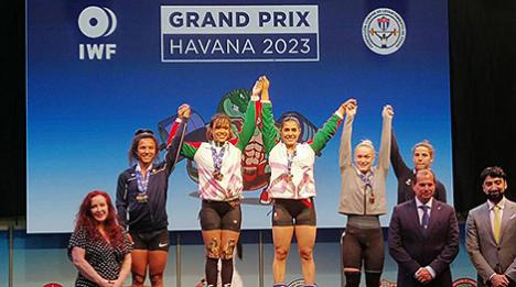 Беларуска Аліна Шчапанава заваявала бронзу Гран-пры па цяжкай атлетыцы ў Гаване