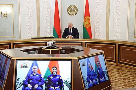 Лукашэнка разлічвае на прадаўжэнне сумесных з Расіяй праектаў па касмічных палётах
