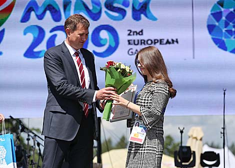 В Минске чествовали волонтеров II Европейских игр