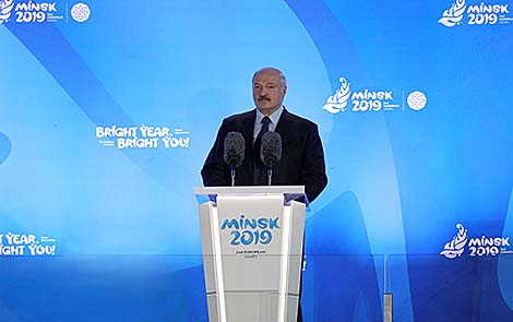 Belarus president thanks everyone for organizing, hosting 2nd European Games