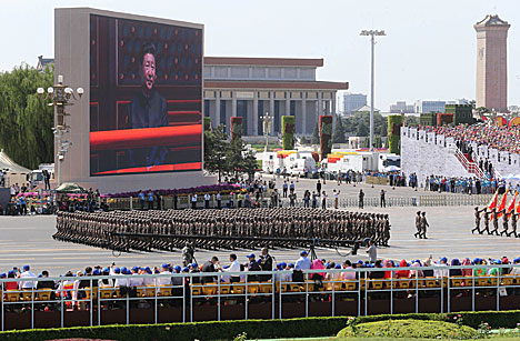 Belarus president attends army parade in Beijing