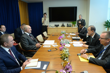 Ban Ki-moon thanks Lukashenko for constructive role in resolving Ukraine conflict