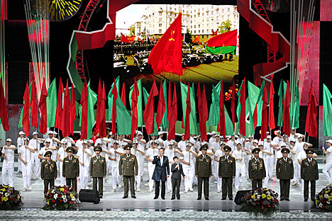 Solemn meeting held to commemorate the 70th anniversary of the country’s liberation from the Nazi invaders and Belarus Independence Day