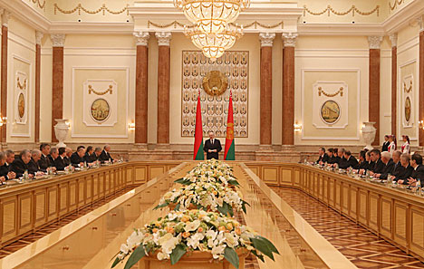 Ceremony to present diplomas to academicians and members of the National Academy of Sciences of Belarus