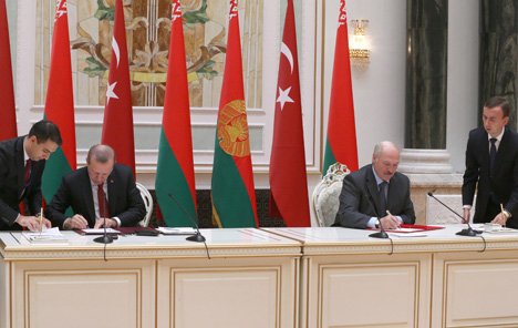Lukashenko, Erdogan sign joint communique