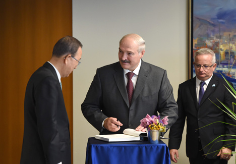 Ban Ki-moon thanks Lukashenko for constructive role in resolving Ukraine conflict