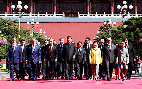 Belarus president attends army parade in Beijing