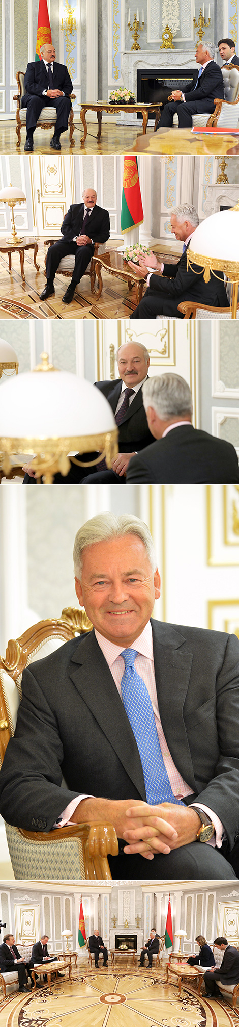 Alexander Lukashenko with Alan Duncan, Minister of State for Europe and the Americas at the Foreign Commonwealth Off