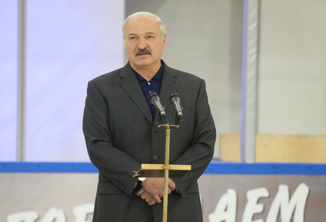 Lukashenko opens Ice Arena in Shklov